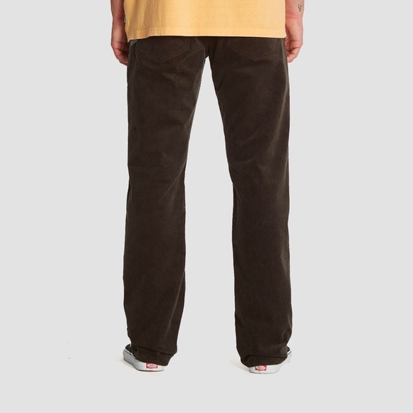 VOLCOM SOLVER 5 POCKET CORDUROY PANTS DARK BROWN SIZE 28 - Picture 3 of 11